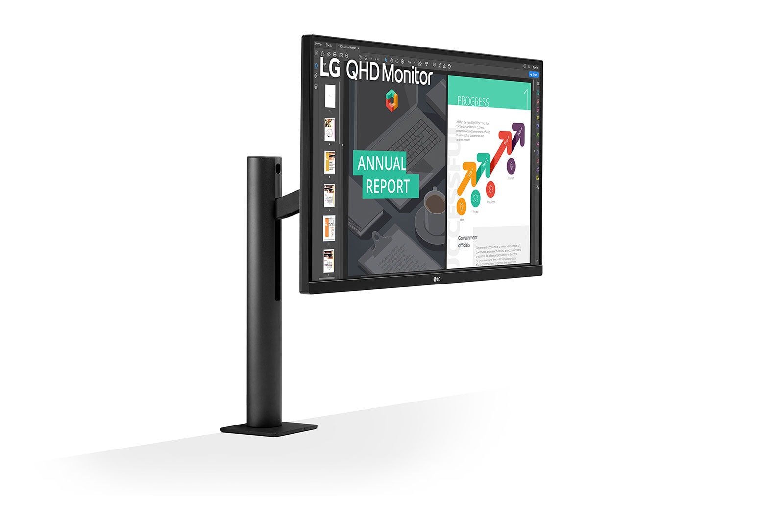 LG 27" QHD Ergo IPS Monitor with USB Type-C?, 27QN880-B