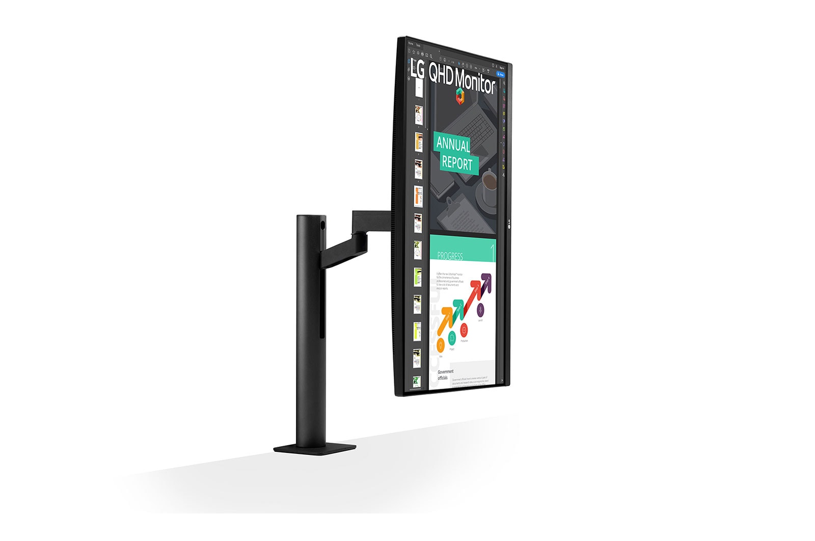 LG 27" QHD Ergo IPS Monitor with USB Type-C?, 27QN880-B