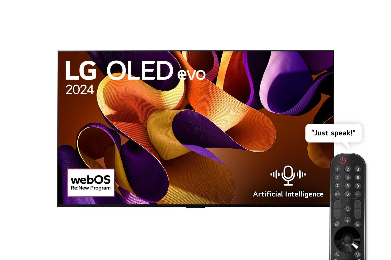 LG 77 Inch LG OLED evo G4 4K Smart TV Dolby Vision 2024 - Wall Mount Version, OLED77G46LA