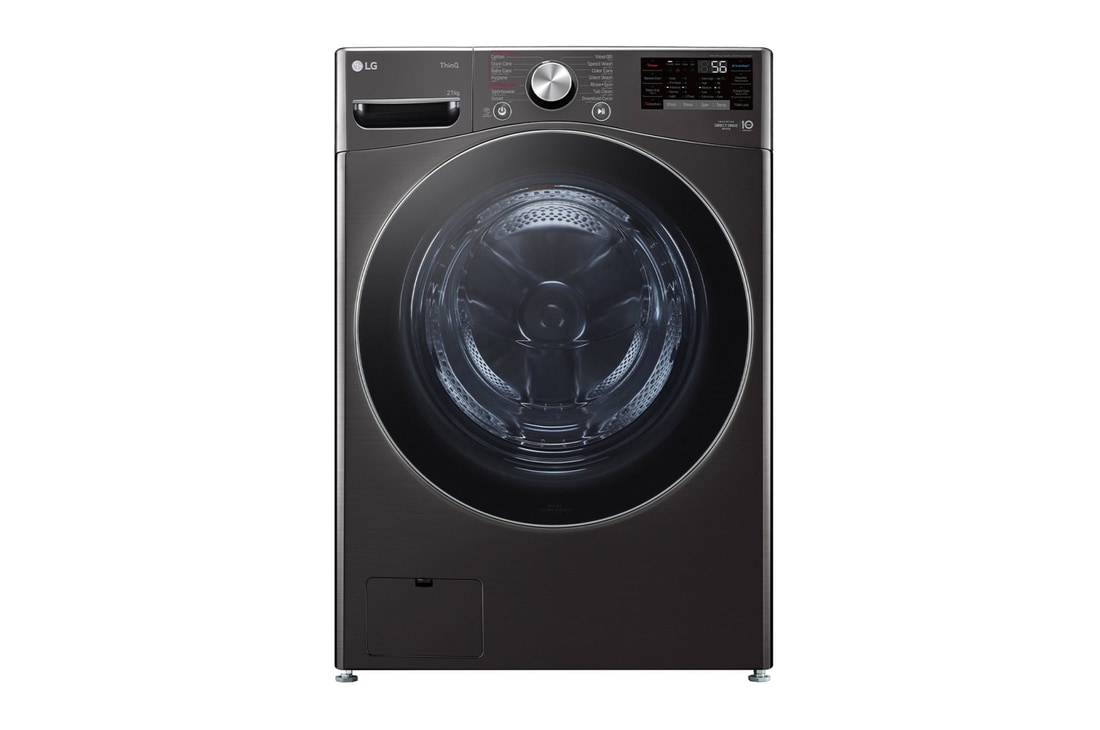 LG 21kg Front Loader Washer with AI DD? & Steam in Black Finish, F0P2CYV2E