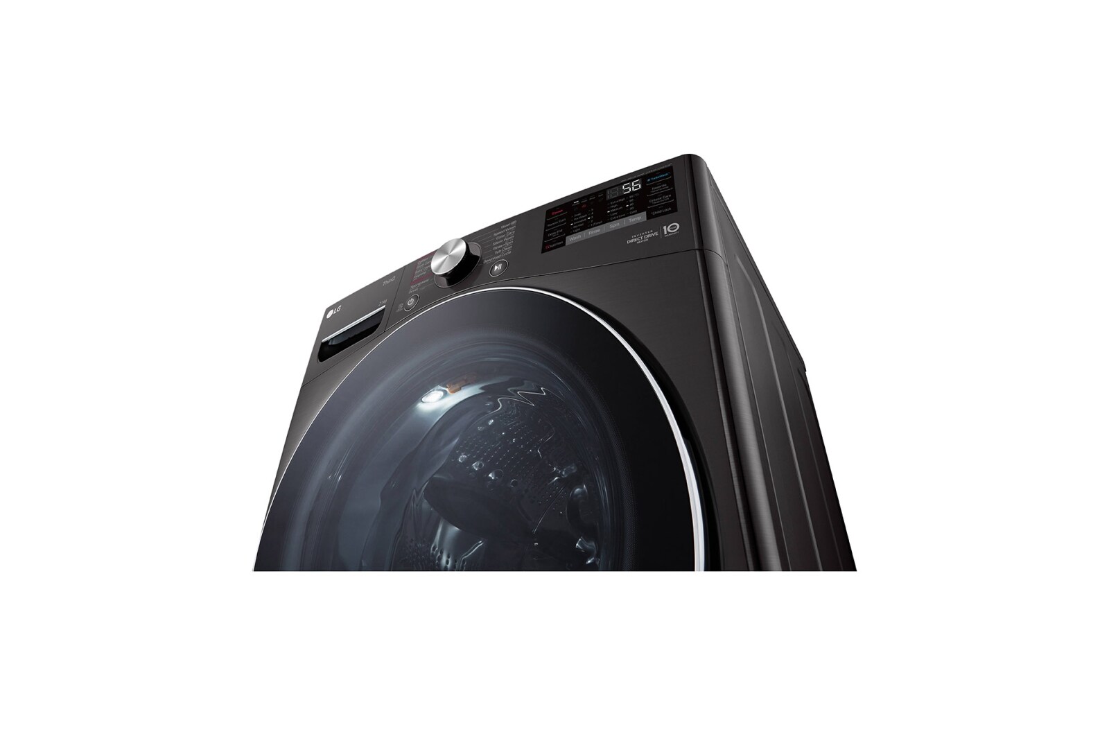 LG 21kg Front Loader Washer with AI DD? & Steam in Black Finish, F0P2CYV2E