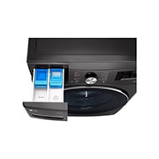LG 21kg Front Loader Washer with AI DD? & Steam in Black Finish, F0P2CYV2E