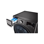 LG 21kg Front Loader Washer with AI DD? & Steam in Black Finish, F0P2CYV2E