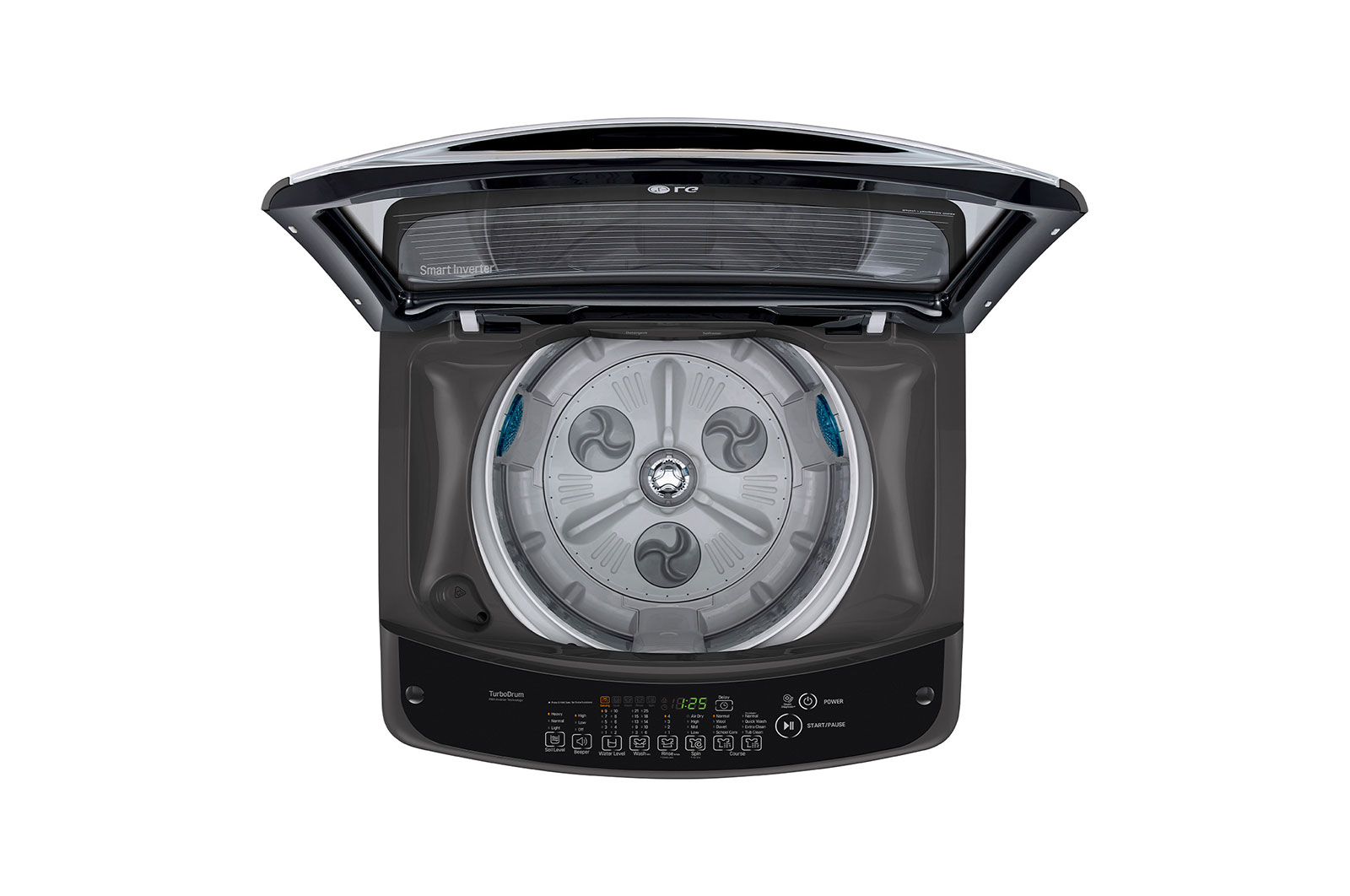 LG 18kg Top Loader with Smart Inverter in Black Finish, T1866NEHT2