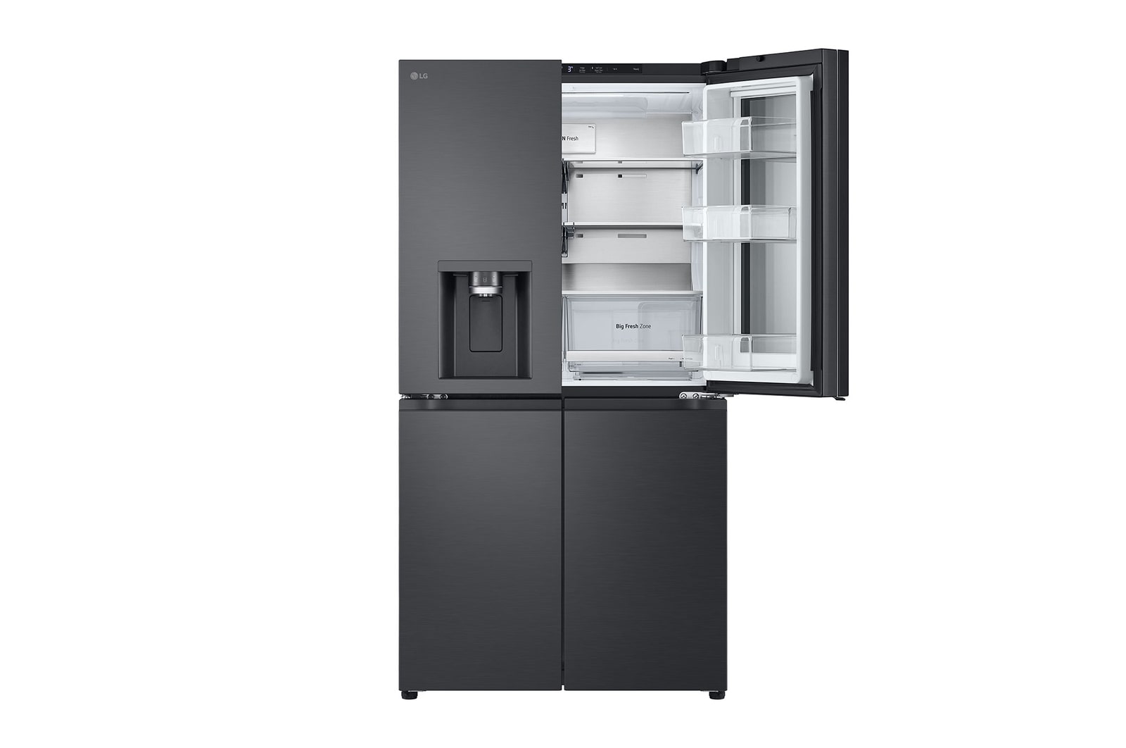 LG 900L InstaView? Door-in-Door French Door Fridge with UVnano? in Black Finish, GC-X31FFCRL