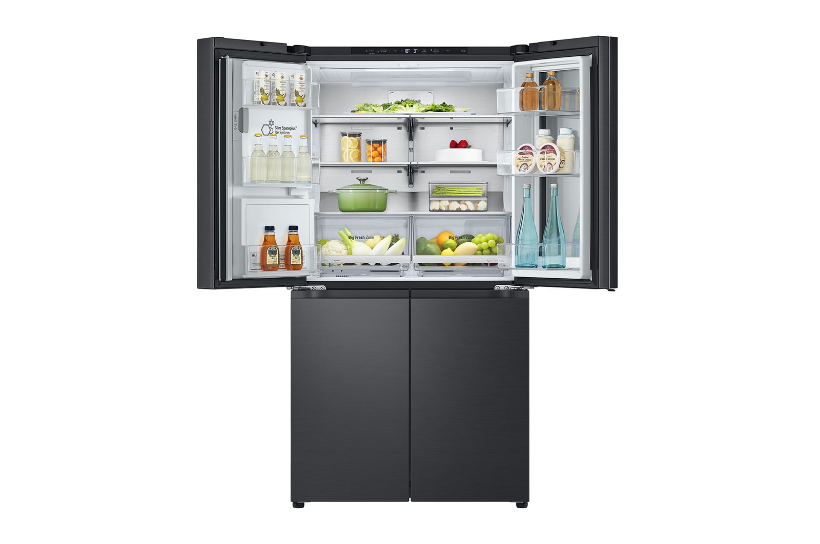 LG 900L InstaView? Door-in-Door French Door Fridge with UVnano? in Black Finish, GC-X31FFCRL