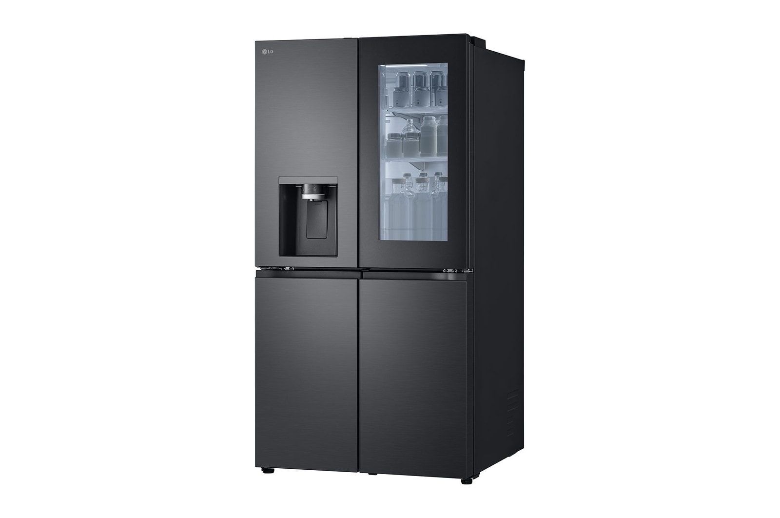 LG 900L InstaView? Door-in-Door French Door Fridge with UVnano? in Black Finish, GC-X31FFCRL