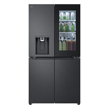 LG 900L InstaView? Door-in-Door French Door Fridge with UVnano? in Black Finish, GC-X31FFCRL