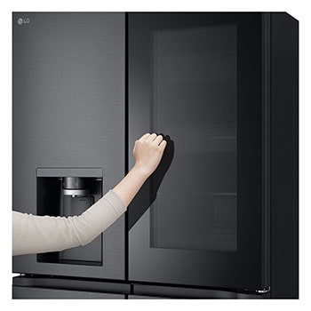 LG 900L InstaView? Door-in-Door French Door Fridge with UVnano? in Black Finish, GC-X31FFCRL