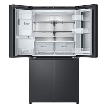 LG 900L InstaView? Door-in-Door French Door Fridge with UVnano? in Black Finish, GC-X31FFCRL