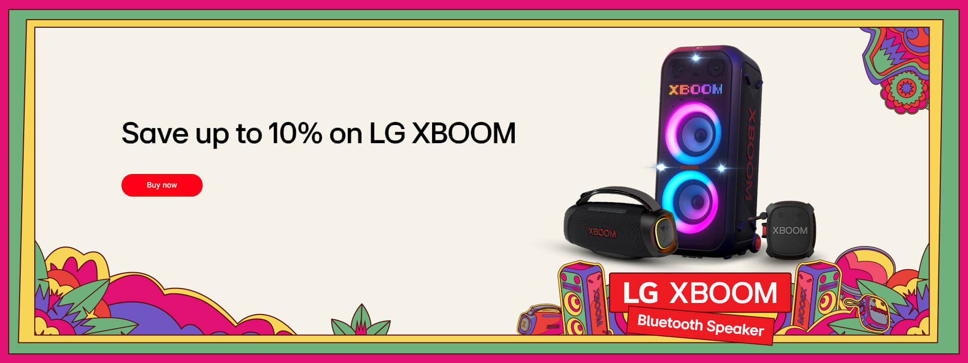 Save up to 10% on LG XBOOM