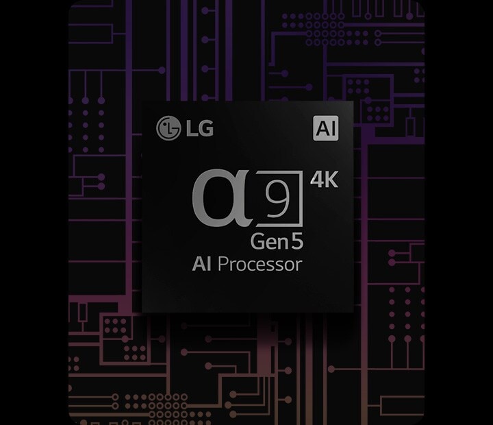 Das Bild des a9 4K AI-Prozessor der 5. Generation hat einen schwarz-wei?en Hintergrund, der sich in einen bunten Hintergrund verwandelt.