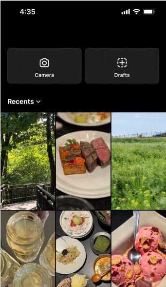 Screen image of "Add yours" sticker on Instagram story.