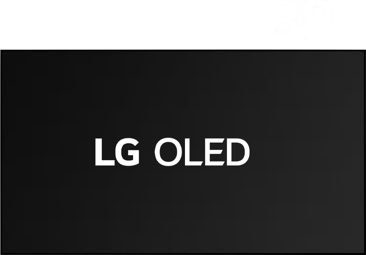 Todos os tamanhos da LG OLED aparecem no tamanho da tela, do menor ao maior modelo