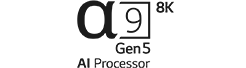 Logotyp f?r a9 gen5 8K AI-processor