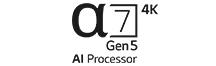 Logotyp f?r a7 gen5 4K AI-processor