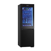 LG Kühl-Gefrierkombination mit InstaView? (C, 349L, 186 cm hoch) mit 4,3 Zoll Touch LCD Display & ver?nderbaren Farben | GBG7190CEV, GBG7190CEV