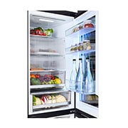 LG Kühl-Gefrierkombination mit InstaView? (C, 349L, 186 cm hoch) mit 4,3 Zoll Touch LCD Display & ver?nderbaren Farben | GBG7190CEV, GBG7190CEV