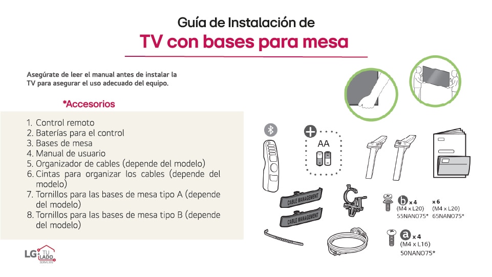 Guía de instalación televisión