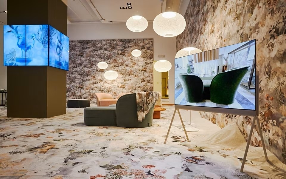 Lohnt sich ein OLED TV? In diesem Ausstellungsraum machen die OLED Bildschirme einen hervorragenden Eindruck. 