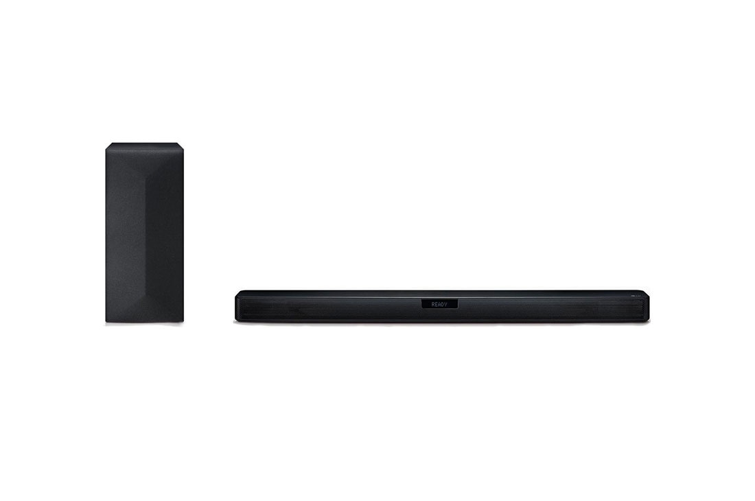 LG Barre de son 2.1 ch, 300 W, Bluetooth, HDMI ARC, front view with sub woofer, SN4