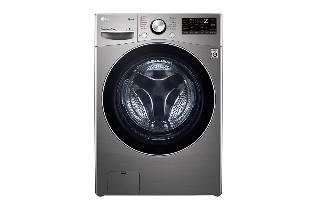LG Lave-linge 15 kg | AIDD? | 6 Motion Direct Drive? | SmartThinQ?, LG F0L9DYP2S Front view, F0L9DYP2S