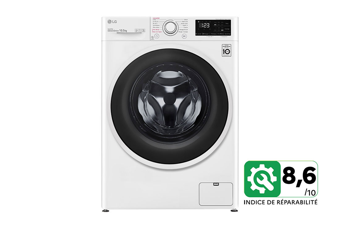 Lave-linge 10,5 kg - 68L | AI Direct Drive? | Moteur Direct Drive? garanti 10 ans