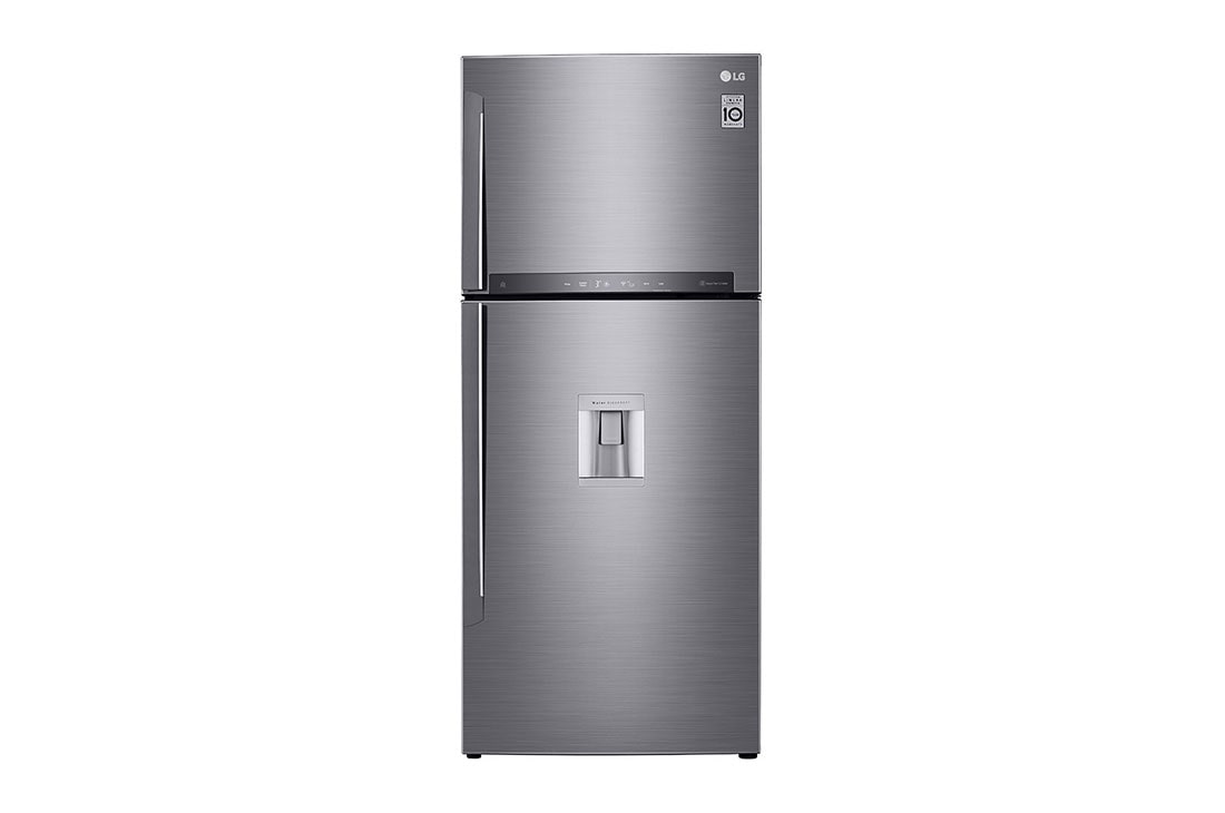 LG 2 Portes | 438L | No Frost | HygieneFresh+? | Affichage Externe, front , GL-F502HLHL