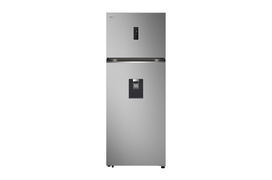 LG 2 Portes | 459L | No Frost | HygieneFresh+? | Affichage Externe, front view, GN-F452PFBK