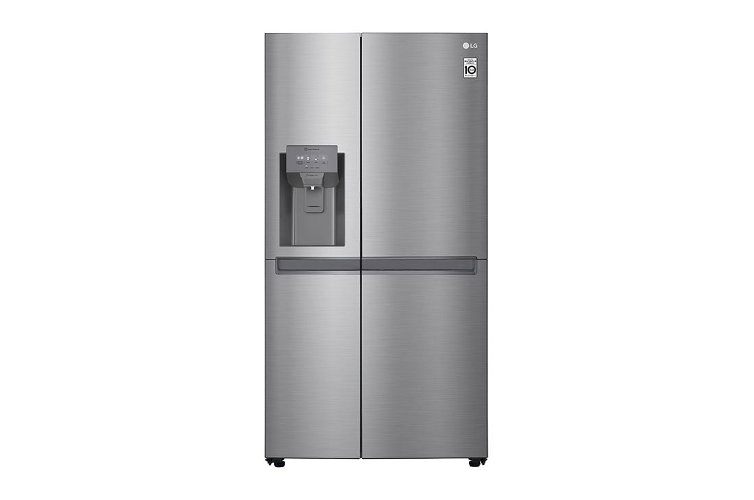 LG 625(L) | Side by Side Refrigerator |Smart Inverter Compressor | Moist Balance Crisper? |Smart Diagnosis?, GC-L247SLKV Front, GC-L247SLKV