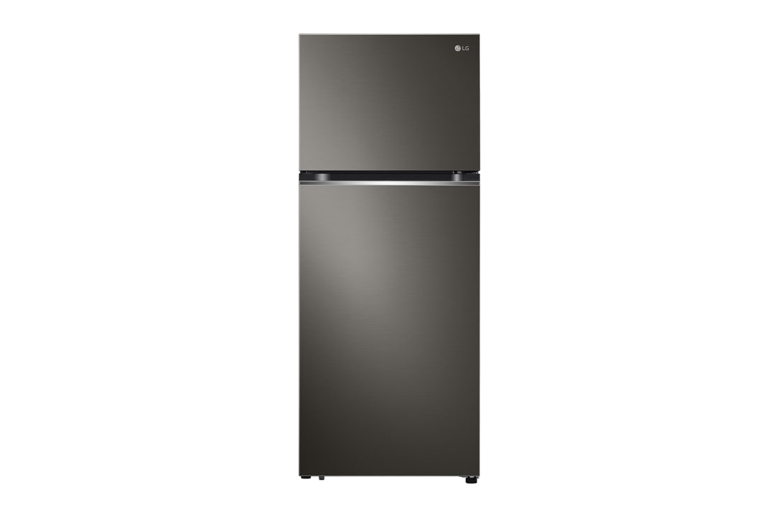 LG 395(L) | Top Freezer Refrigerator |Smart Inverter Compressor | LinearCooling? | DoorCooling+?, front view, GN-B392PXGB