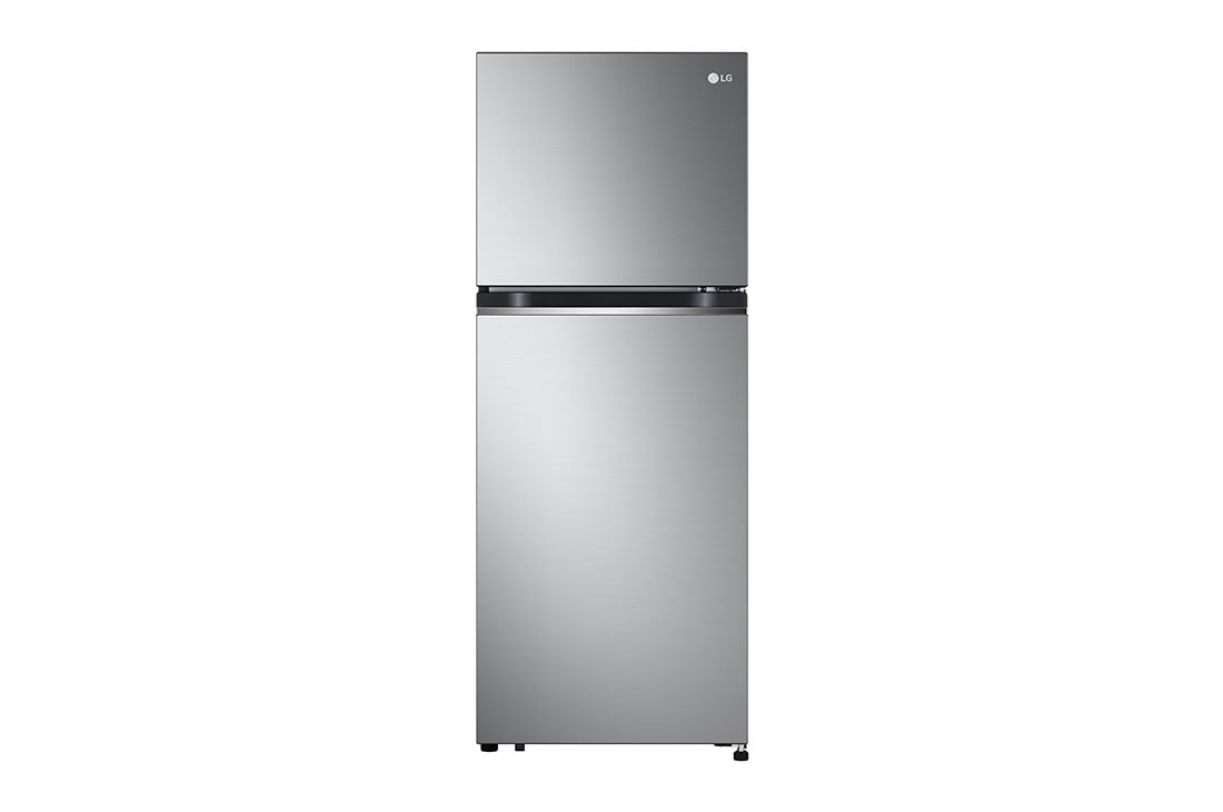 LG 217(L) | Top Freezer Refrigerator |Smart Inverter Compressor| LinearCooling? | DoorCooling?, front view, GV-B212PLGB