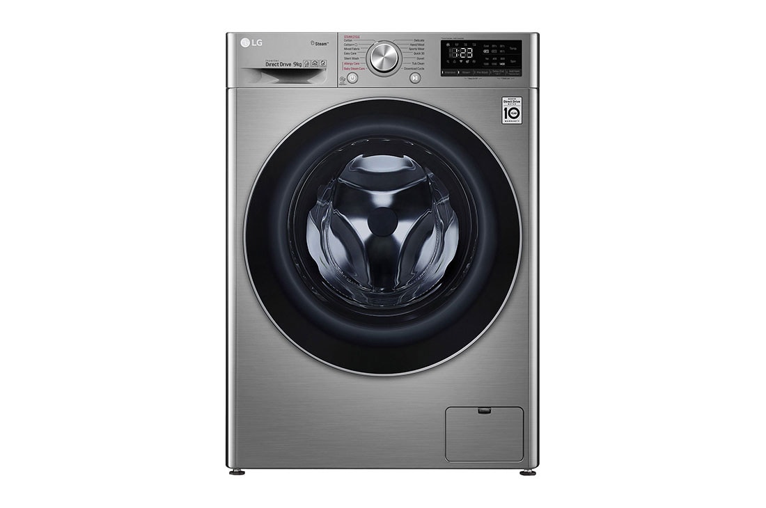 LG 9kg | Front Load Washer | AI DD? | Steam Washer | ThinQ?, F4V5VYP2T