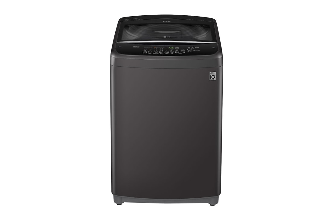 LG 13kg | Top Load Washer | Smart Inverter Motor | TurboDrum? | Smart Motion, LG T1366NEHV2 front view, T1366NEHV2