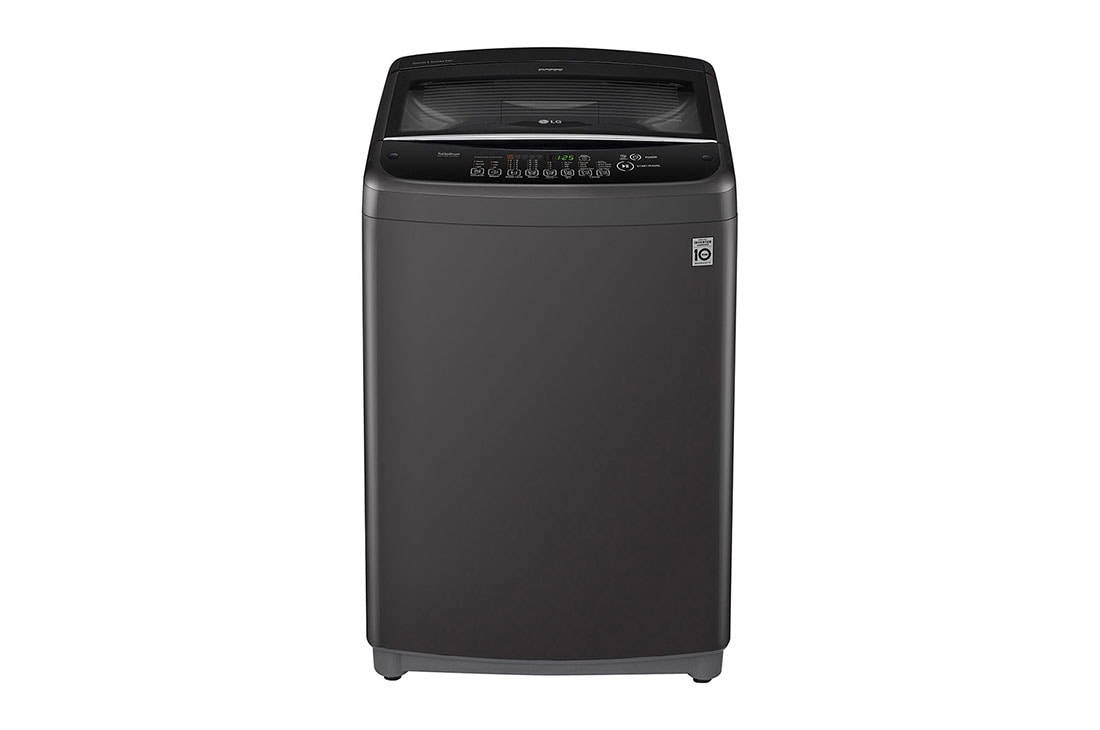 LG 16kg | Top Load Washer | Smart Inverter Motor | TurboDrum? | Smart Motion, LG T1666NEHT2A front view, T1666NEHT2A