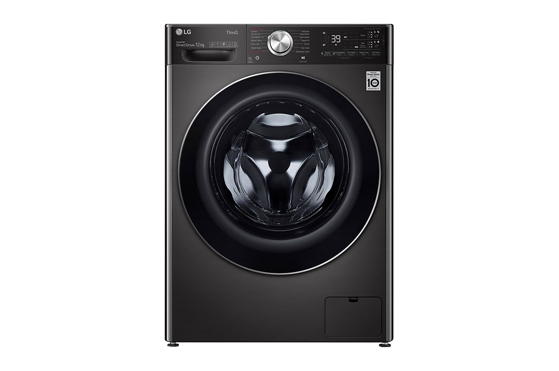 LG 12kg | Front Loader Washer | AI DD? | Steam? | TurboWash?, front, F4V9BWP2EE