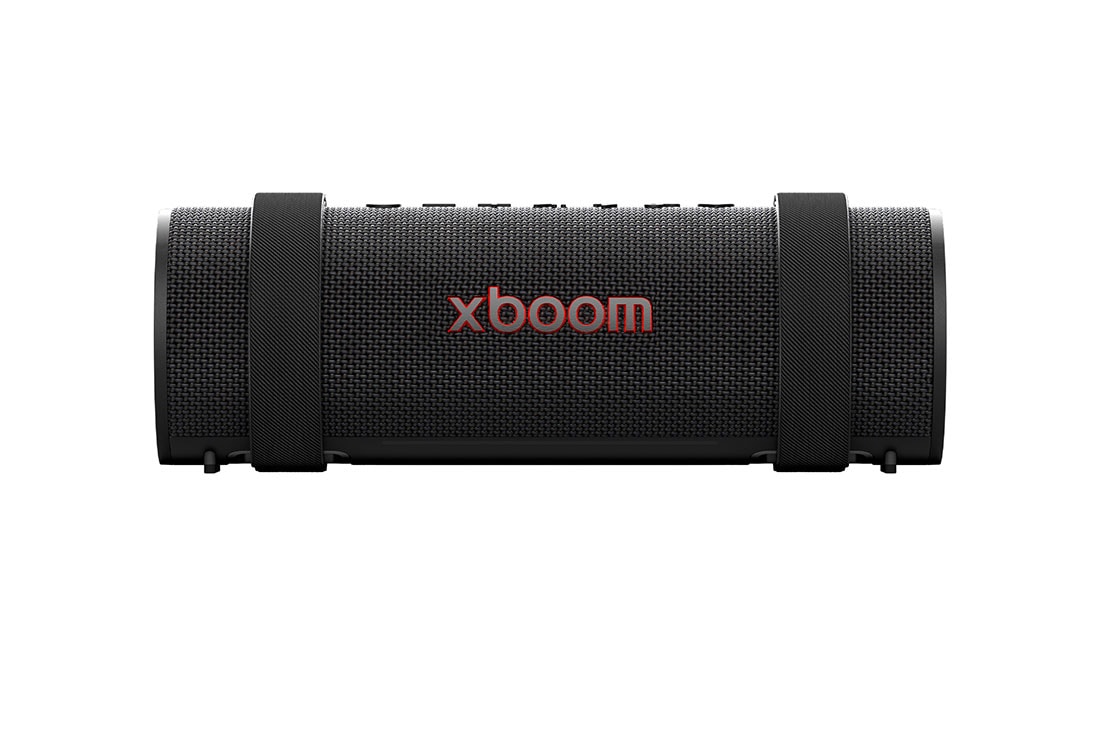 LG xboom Grab by will.i.am | Bocina Bluetooth portátil | 30W | 20 horas de duración | IP67 | Resistencia militar | Negro, front view, GRAB