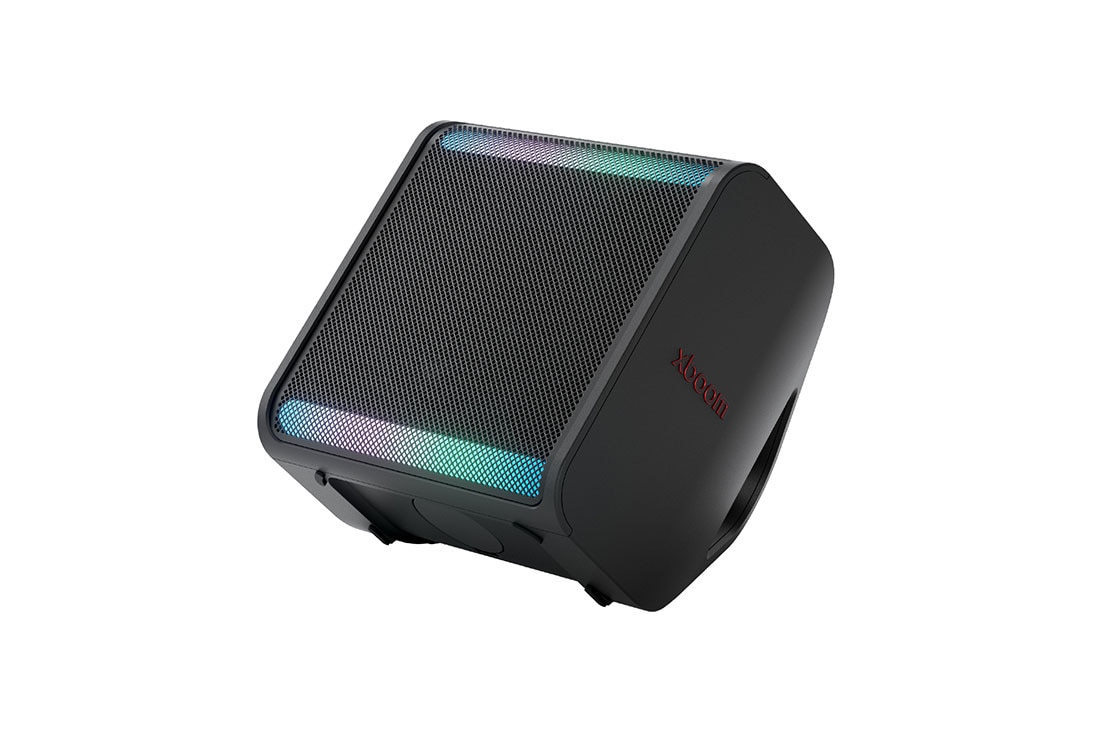 LG xboom Stage 301 by will.i.am | Bocina Bluetooth portátil | 120W | 12 horas de duración | Negro, side view, STAGE301
