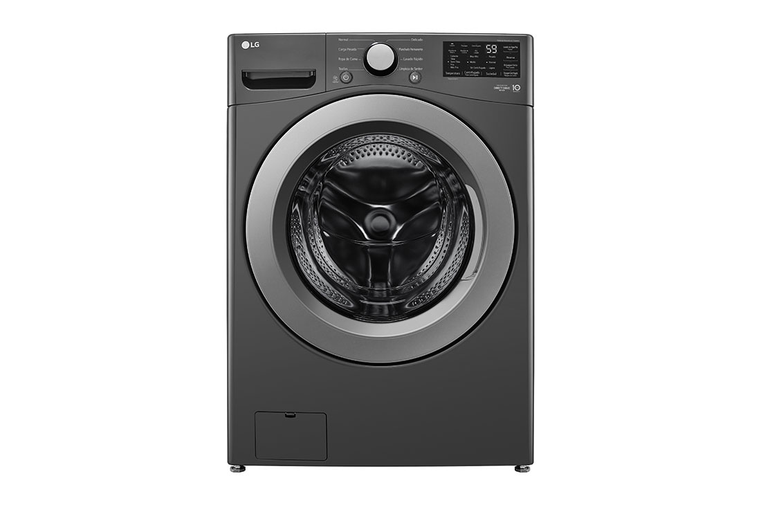 LG Lavadora Carga Frontal LG 25Kg  Direct Drive? Inverter & Smart Diagnosis, Middle Black, frontal, WM25MV2S6W