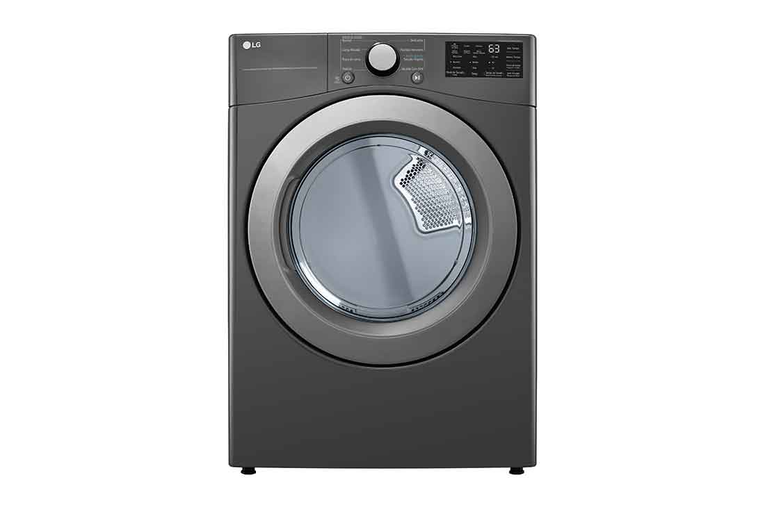 LG Secadora Eléctrica Carga Frontal 7.4p? Sensor Dry Smart Diagnosis? Middle Black, Front view, DF50MV2S6WE