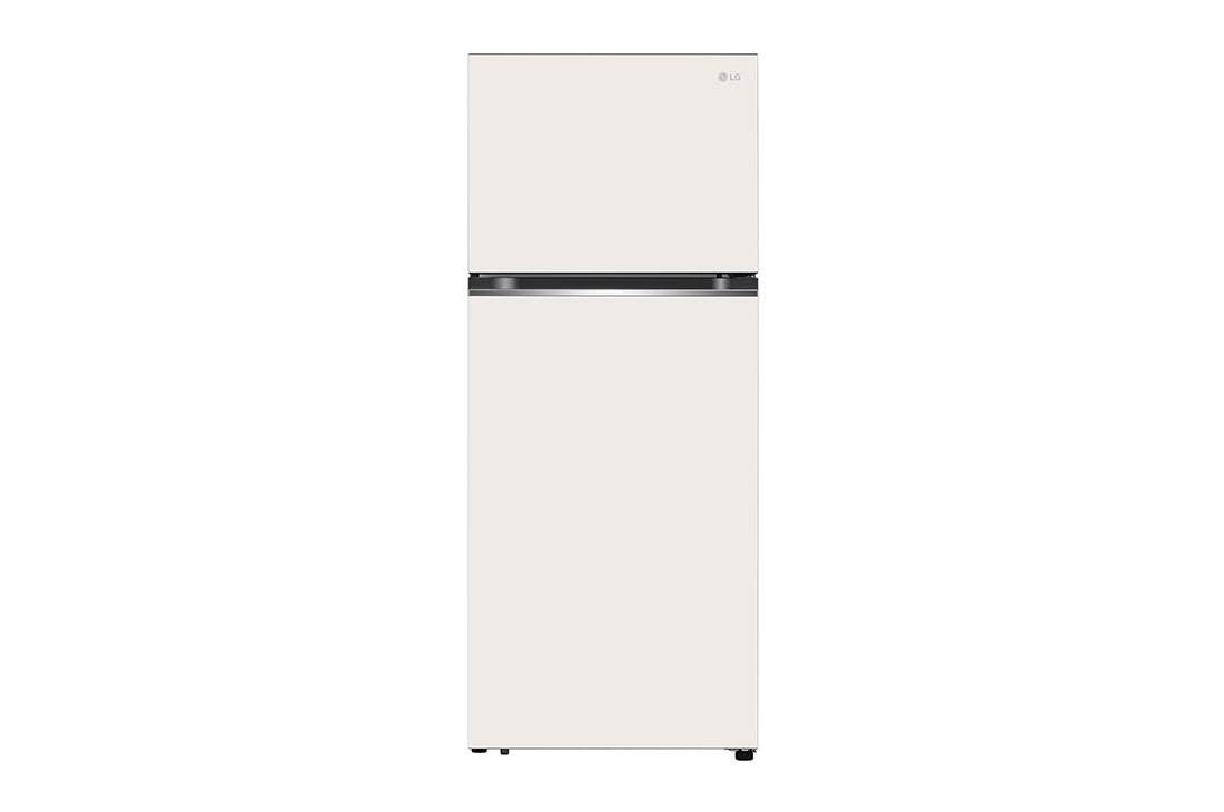 LG Refrigerador Top Freezer 374L (Net) / 410L (Gross) Smart Inverter Compressor? LINEARCooling? Puerta Nature Beige, VT38BPB_front view, VT38BPB