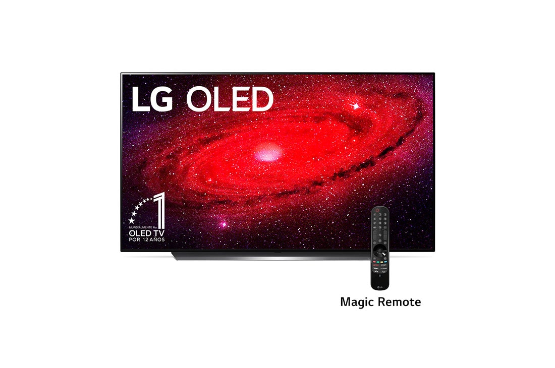 LG OLED TV 65'' 4K | Pixeles con Auto- Iluminación| Procesador α9 Gen 3 | ThinQ? AI | Dolby Vision- Atmos, front view, OLED65CXPSA