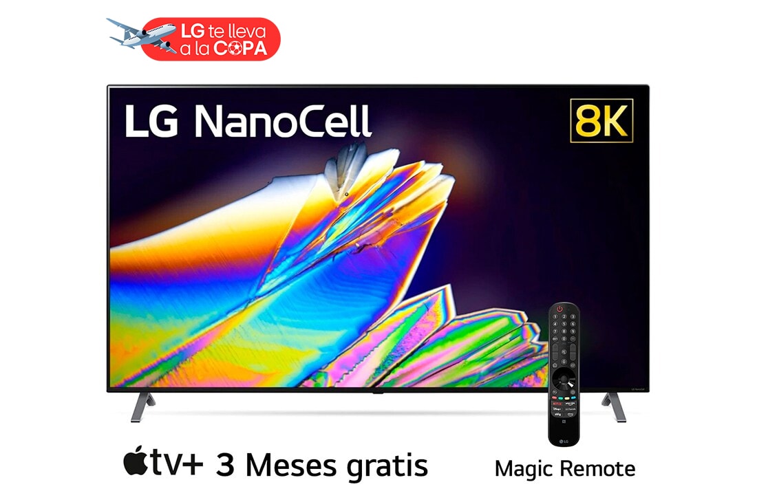 LG TV 75'' 8K | NanoCell TV | SMART TV | Colores Puros en 8K Real | Procesador AI α9 Gen 3 | ThinQ? AI | Dolby Vision - Atmos | Entretenimiento sin limites , vista frontal con imagen de relleno del LG NanoCell TV AI ThinQ 8k 75NANO95sna | LG Ecuador, 75NANO95SNA