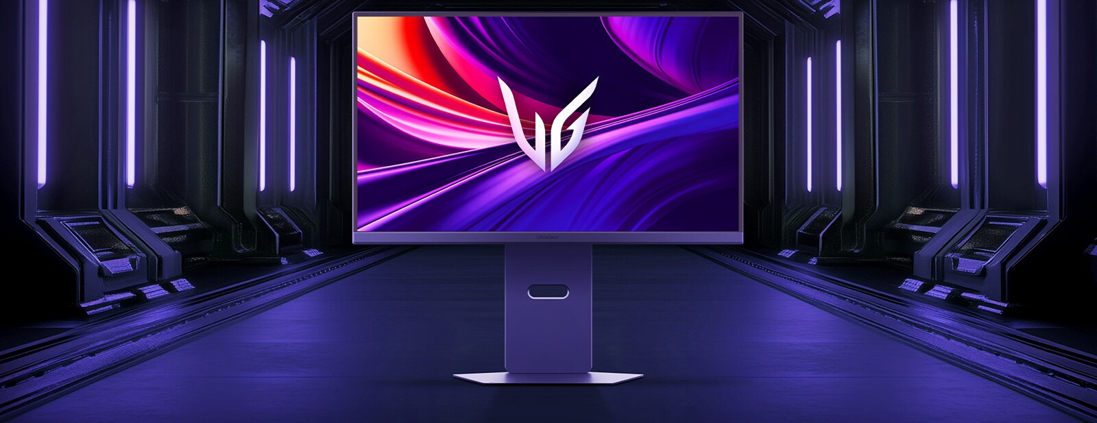 UltraGear? 27G850a m?ngumonitori esikülje kujutis.