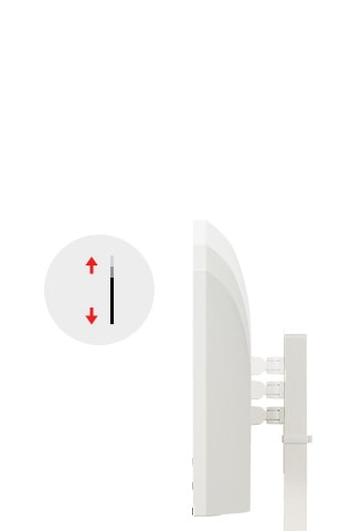 Monitor, mis v?imaldab k?rguse reguleerimist.