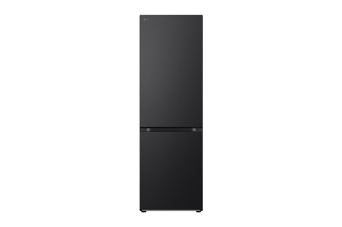 LG Külmik  | 1.86m | 344L | Must | C klass | DoorCooling | Total No Frost | GBV7180CEV, front view, GBV7180CEV