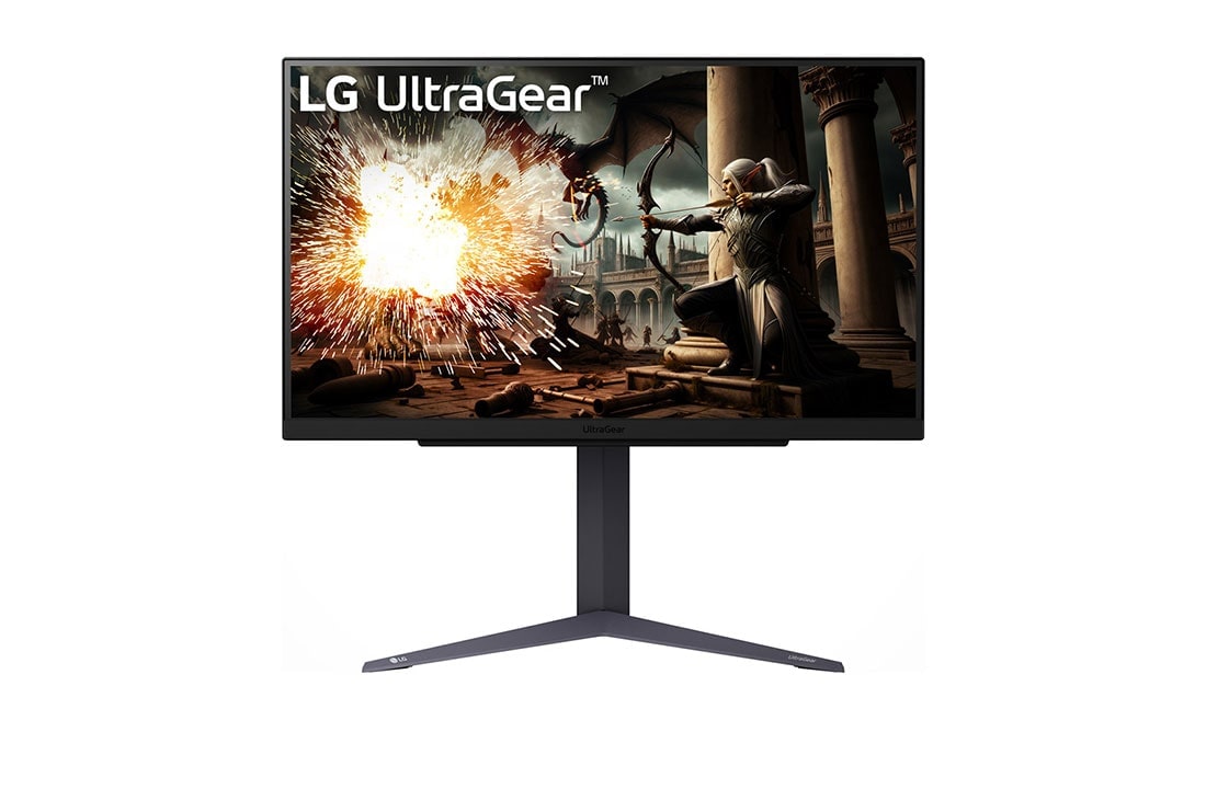 LG 27“ UltraGear? QHD IPS 200 Hz m?ngumonitor | 1 ms (GtG), HDR10 , front view, 27GS75Q-B