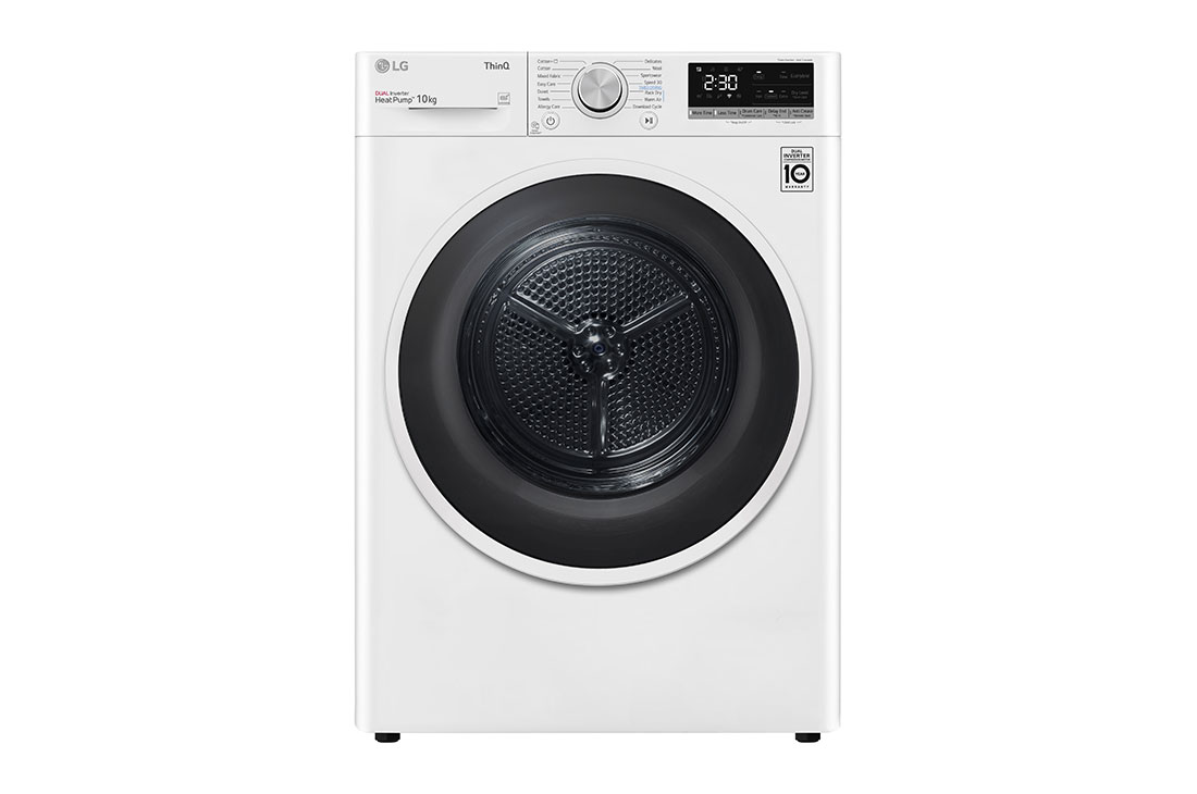 LG  LG kuivati 9kg | RH10 Seeria | A+++ | Valge | DUAL Inverter Heat Pump | WiFi | Auto Cleaning Condenser | Smart Pairing | RH10V9AV4W, RH10V9AV4W, RH10V9AV4W