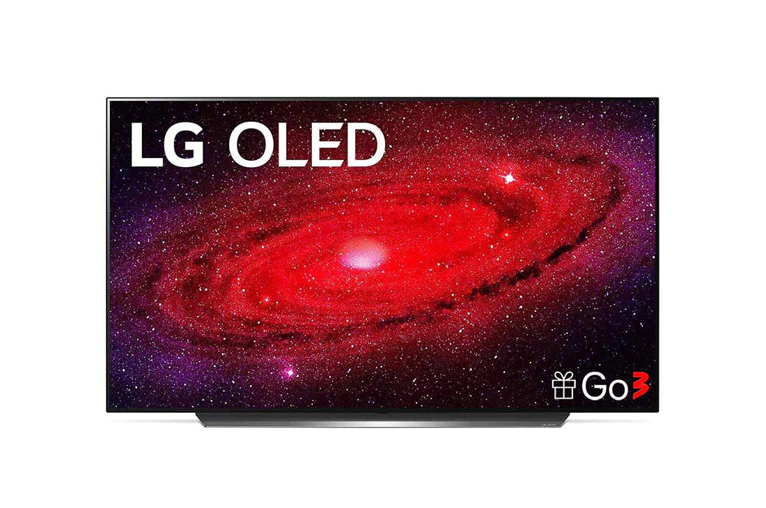 LG 65-tolline OLED 4K teler koos G-Sync? ja helisüsteem Dolby Atmos, Front view with infill image, OLED65CX3LA