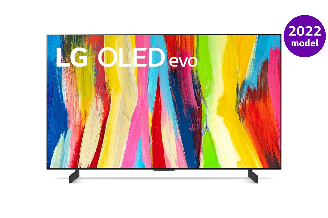 LG OLED evo C2 42-tolline 4K nutiteler, eestvaade, OLED42C21LA
